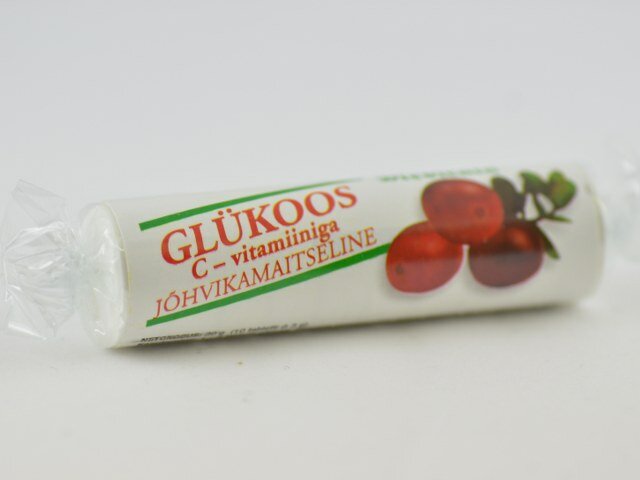 Glükoos C-vitam.n10 Jõhvikas