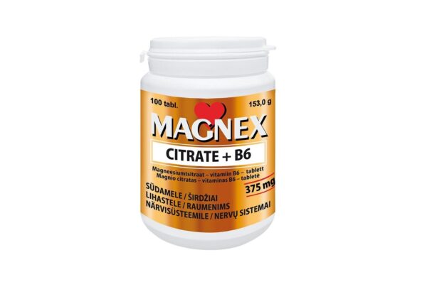 Magnex citrate + B6 vitamiin tabletid N100