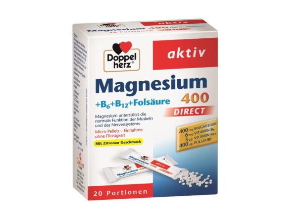 Doppelherz aktiv magneesium 400 direkt pulber N20