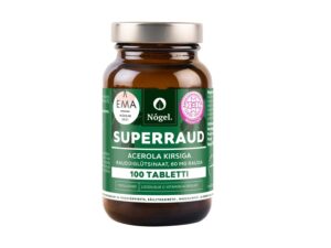 Nõgel Superraud acerola kirsiga 60mg tabletid N100