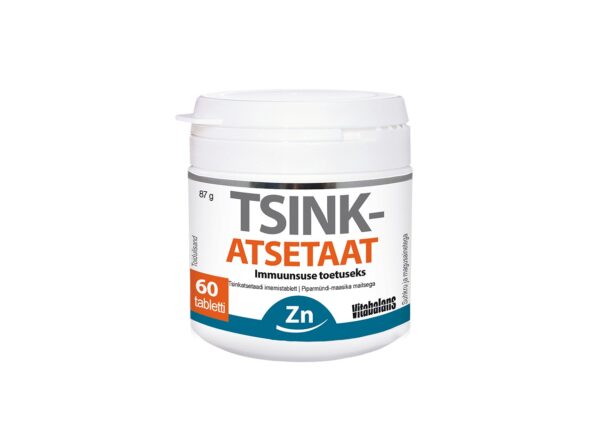 Tsinkatsetaat imemistabletid N60