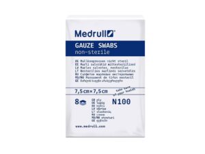 Medrull marlisalvrätikud 7,5 x 7,5 cm N100 mittesteriilsed, 8-kihilised