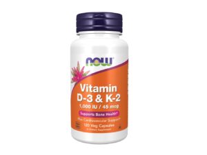 Vitamin D-3/K2 1000IU/45mcg veg caps N120