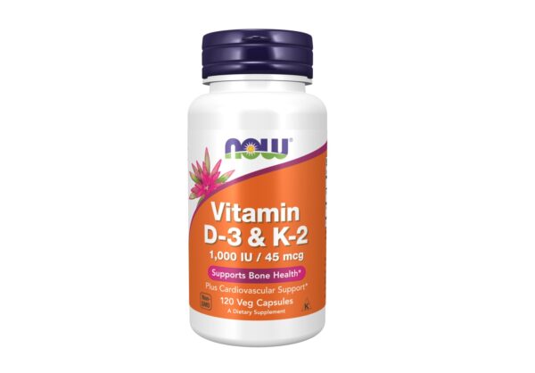 Vitamin D-3/K2 1000IU/45mcg veg caps N120