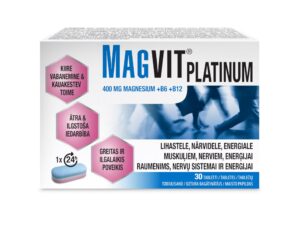 Magvit Platinum magneesium 400mg +B6+B12