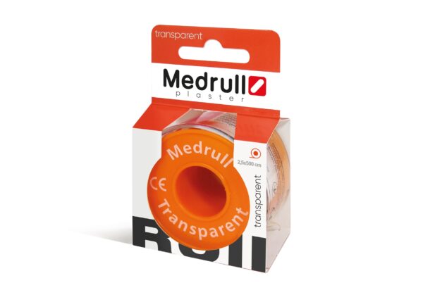 Medrull rullplaaster transparent 2,5cm x 500cm