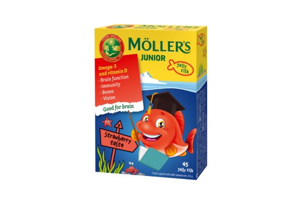 Möller's junior geelkalakesed N45 maasikamaitselised