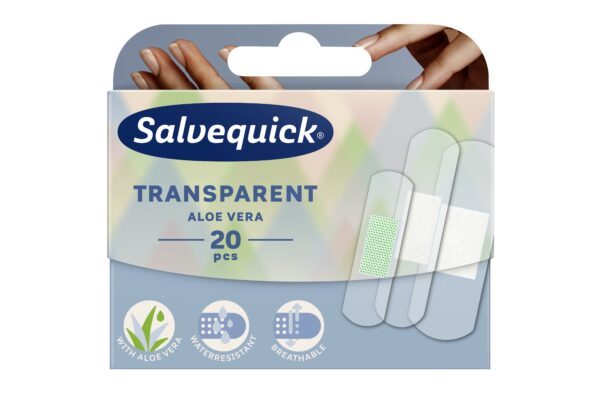 Salvequick Transparent Aloe Vera läbipaistvad plaastrid 20tk