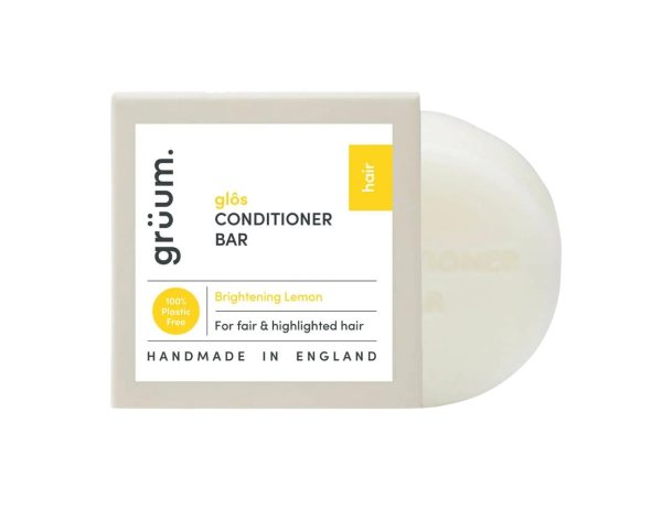 grüum.glos conditioner bar brightening lemon 50g