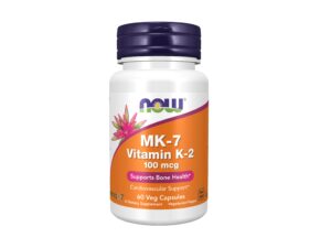 NOW Foods Vitamiin K-2 MK-7 100mcg vegan kapslid N60