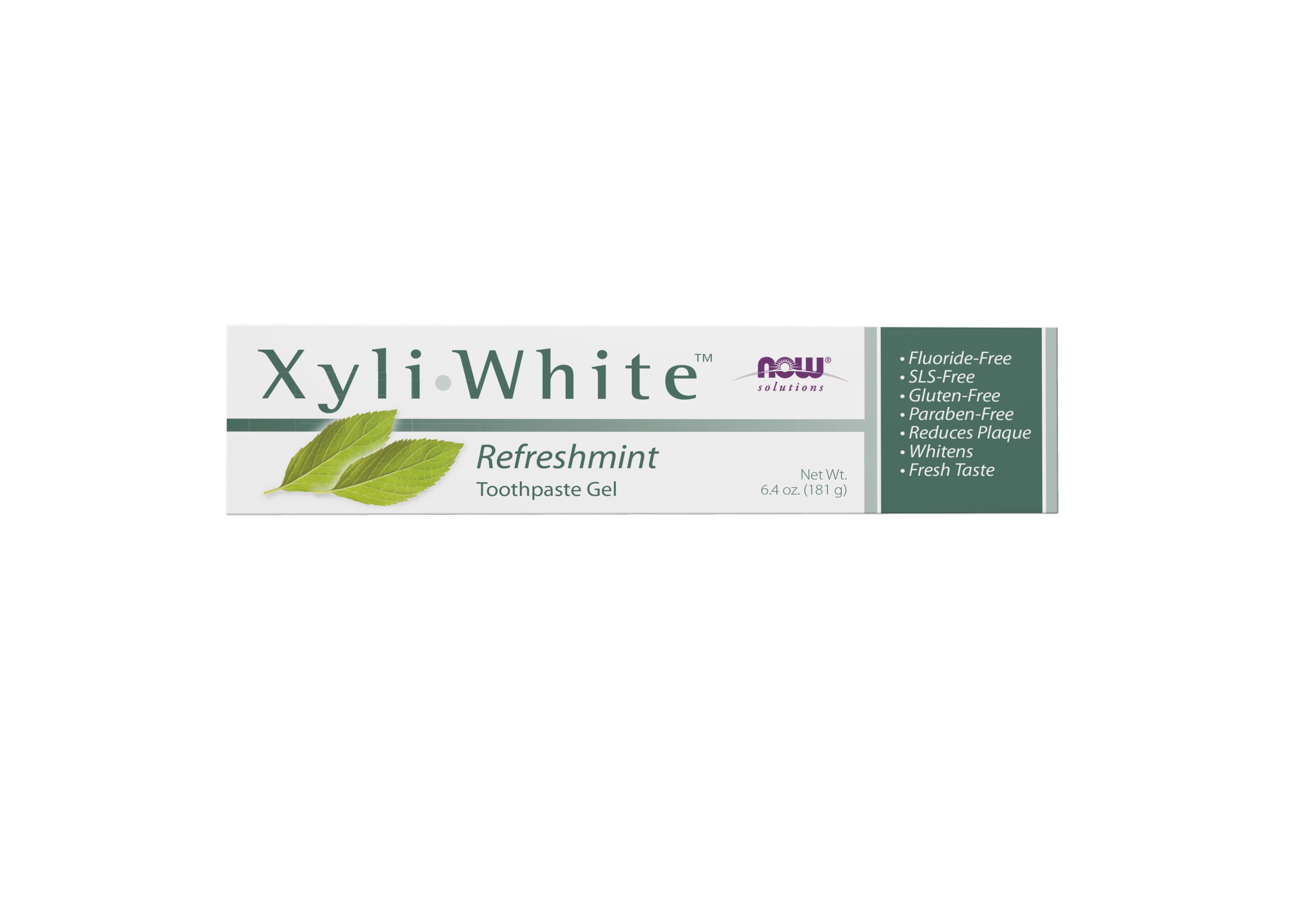 NOW Xyli-White Refreshmint hambapasta-geel 181g