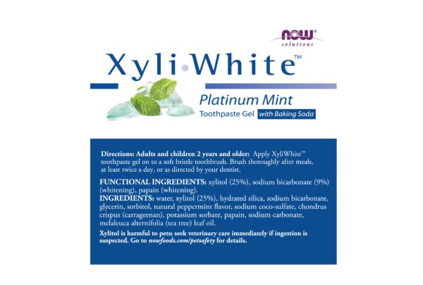 Xyli-White Mint/Baking soda hambapasta info