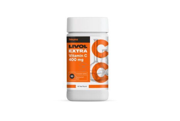 LIVOL EXTRA Vitamin C 400mg närimistabletid N50