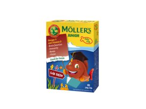 Möller's Junior geelkalakesed N45 koolamaitselised