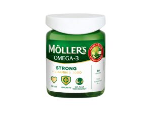 Möller's omega-3 Strong + vitamin D 2000IU N60