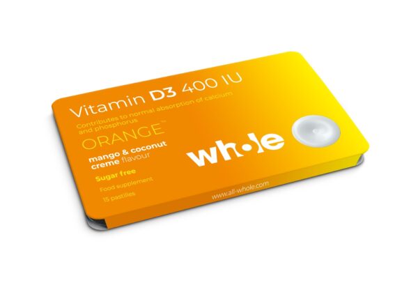 Whole ORANGE Vitamin D3 pastillid N15