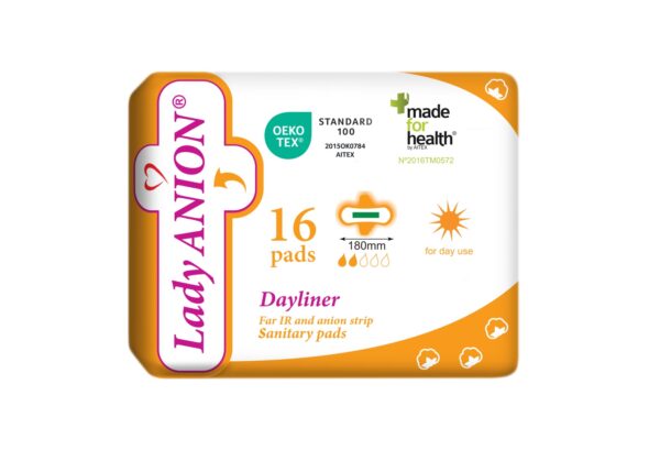 Lady Anion Dayliner tiibadega pesukaitsed 180 mm 16tk