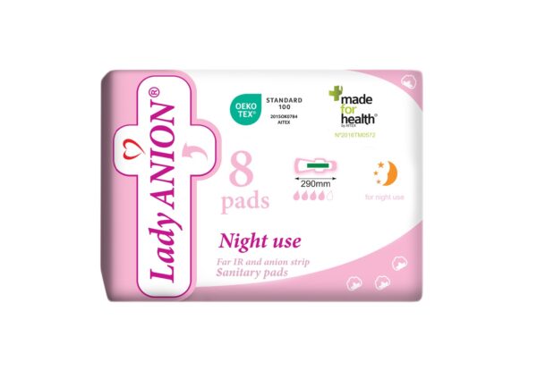 Lady Anion Night use öösidemed 290 mm 8tk