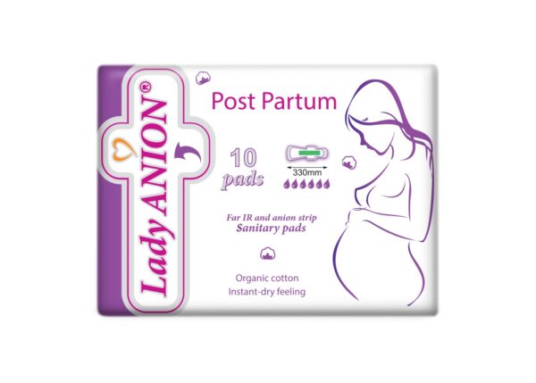 Lady Anion Post Partum sünnitusjärgsed hügieenisidemed 340 mm 10tk