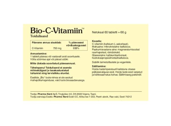 Bio-C-Vitamiin karbi info