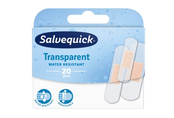 Salvequick Transparent plaastrid 20tk 3 suurust