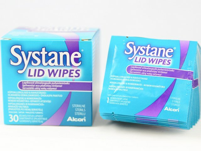 Systane Lid Wipes Lapikesed Silmameigi Eemaldamiseks N30