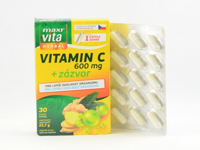 Maxivita Vitamiin C 600mg +ingver Kaps N30