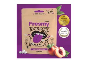 Fresmy virsikumaitselised hambapastatabletid lastele 124tk