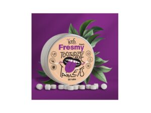 Fresmy virsikumaitselised hambapastatabletid lastele 30tk